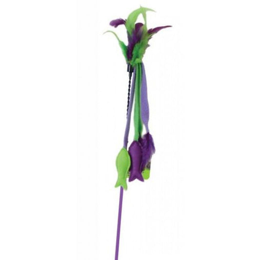 Our Pets Cat Feather Play Wand Assorted