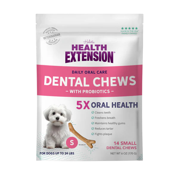 Health Extension Probiotic Small Dental Bones for Dogs 14 pcs 170g