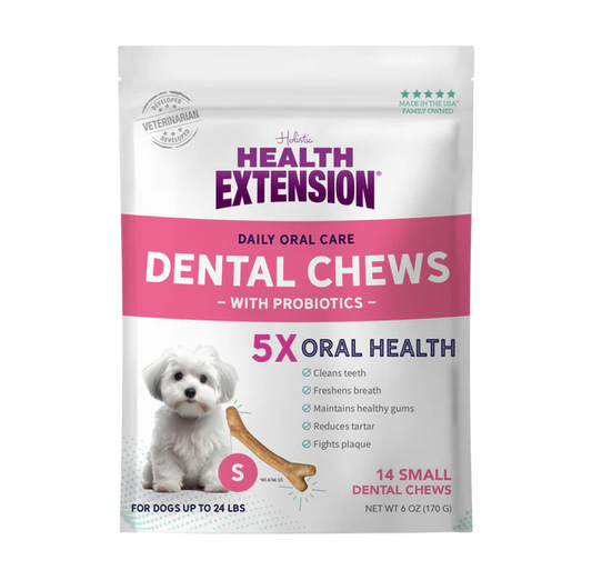 Health Extension Probiotic Small Dental Bones for Dogs 14 pcs 170g