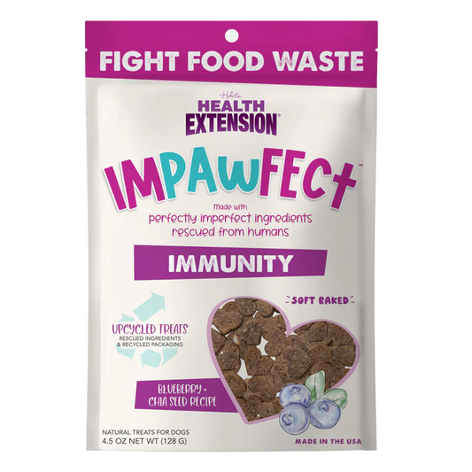 Health Extension Impawfect Immunity Blueberry & Chia Seeds Soft Baked Dog Treats 128g
