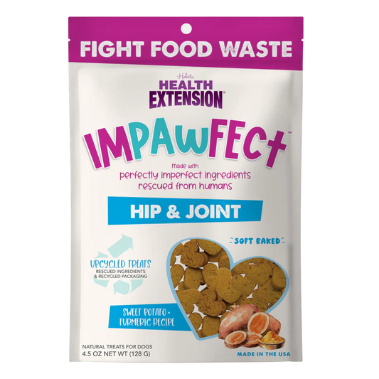 Health Extension Impawfect Sweet Potato and Turmeric Soft Baked Treats for Hip and Joint Support 128g