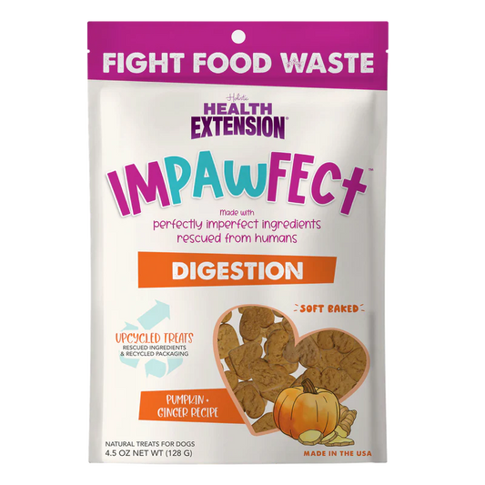 Health Extension Impawfect Pumpkin and Ginger Soft Baked Treats for Digestive Support 128g