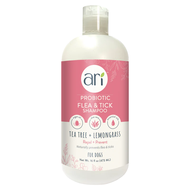 Ari Probiotic Flea and Tick Shampoo Tea Tree Lemongrass 473ml
