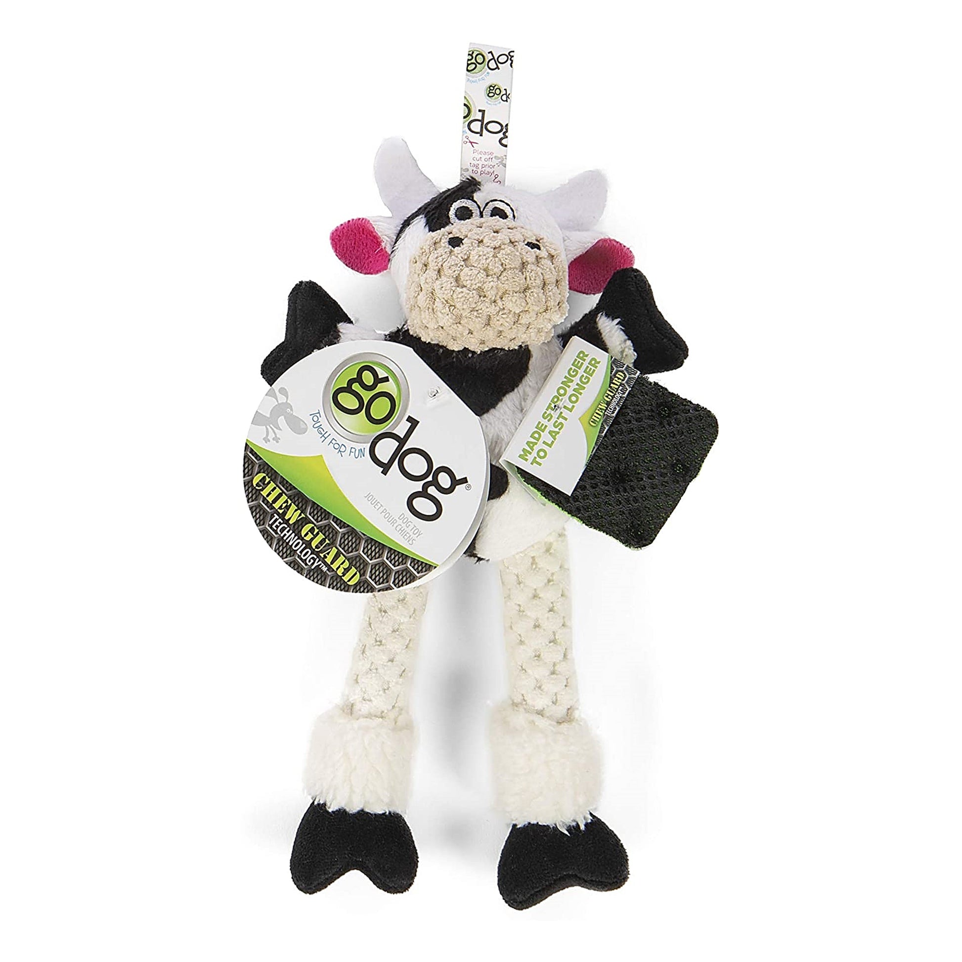GoDog Toy Chew Guard Checker Skinny Cow Mini – Bow and Wow Online
