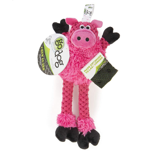 GoDog Toy Chew Guard Checker Skinny Pig Small