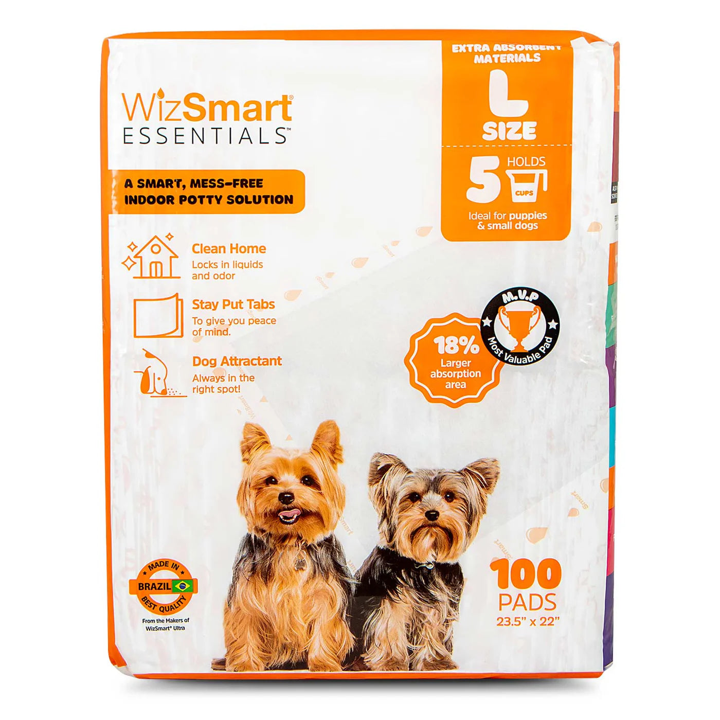 WizSmart Pet Sanitary Pad Essentials Large 100 ct