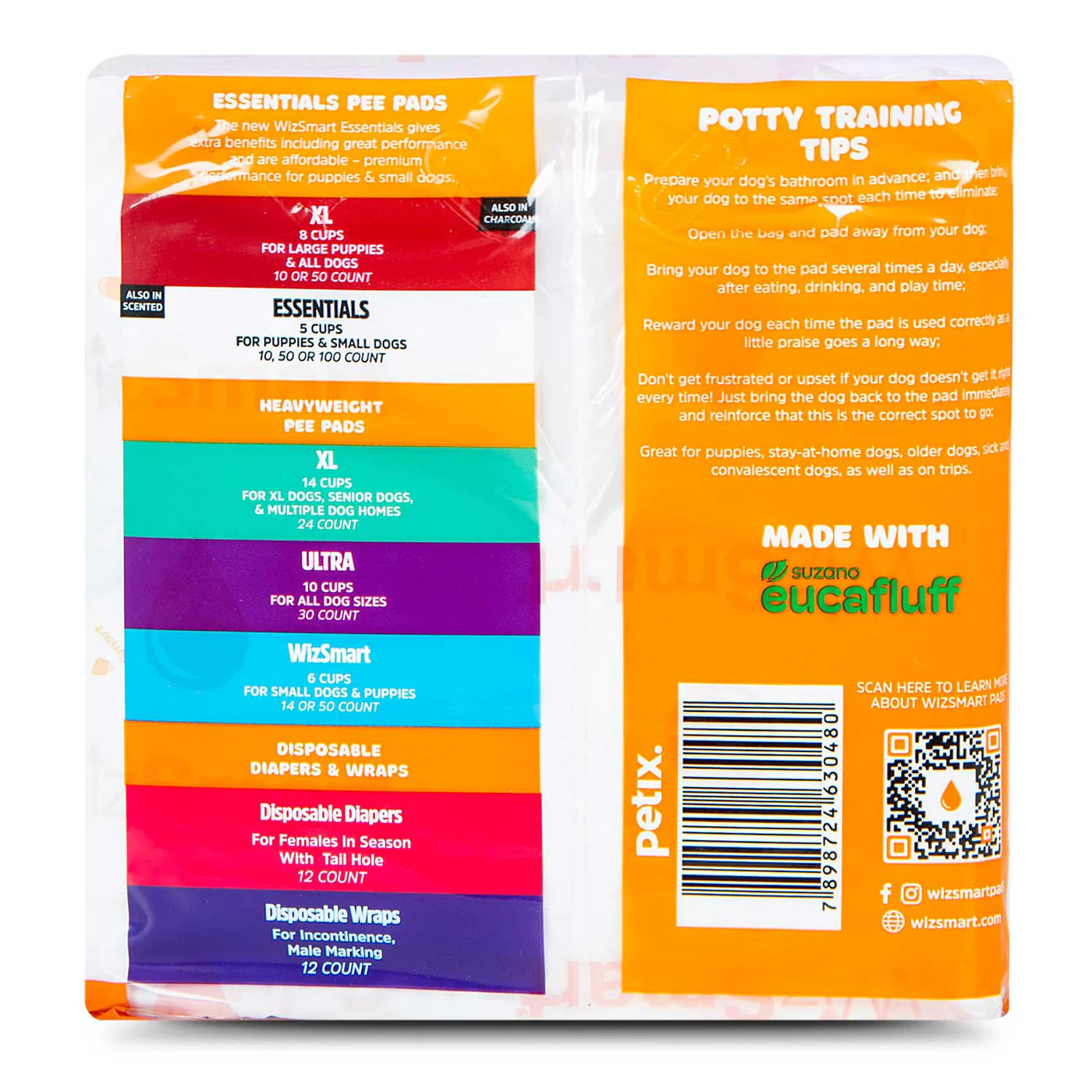 WizSmart Pet Sanitary Pad Essentials Scented Large 50 ct