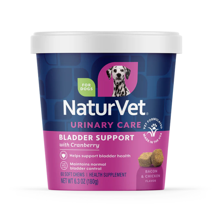 NaturVet Bladder Support Plus Cranberry for Dogs 60 soft chews