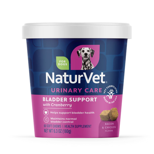 NaturVet Bladder Support Plus Cranberry for Dogs 60 soft chews