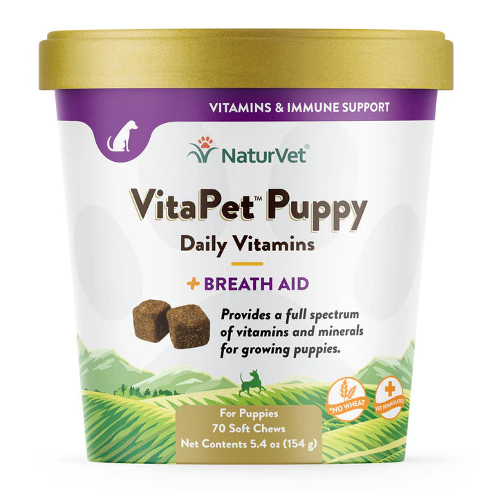 NaturVet VitaPet Puppy Daily Vitamins Chews 70 pcs