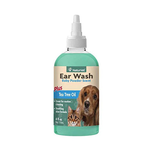 Naturvet Ear Wash Tea Tree Oil 4 Fl Oz