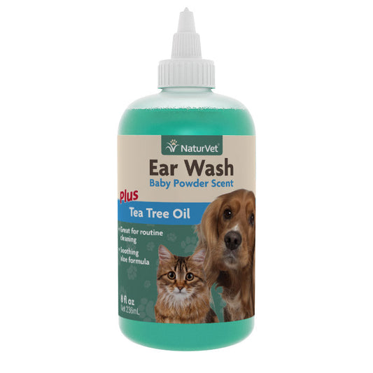 Naturvet Ear Wash Tea Tree Oil 8 Fl Oz