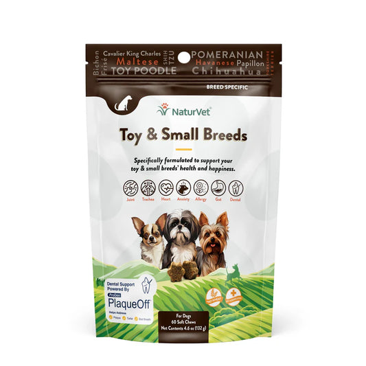 NaturVet Breed Specific Toy Breeds Dogs Soft Chews 50 pcs