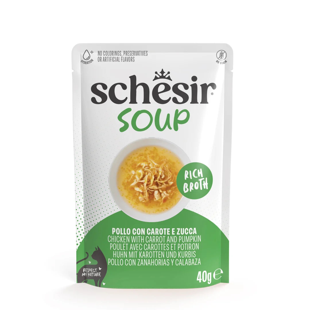 Schesir Soup Chicken with Carrot and Pumpkin in Rich Broth 40g