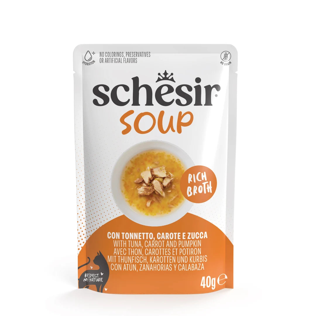 Schesir Soup Tuna with Carrot and Pumpkin in Rich Broth 40g
