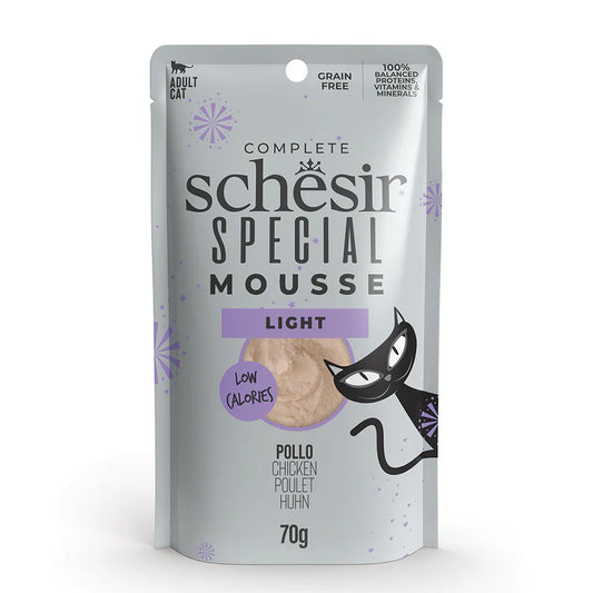 Schesir Special Mousse Light Chicken Low Calorie Wet Cat Food 70g