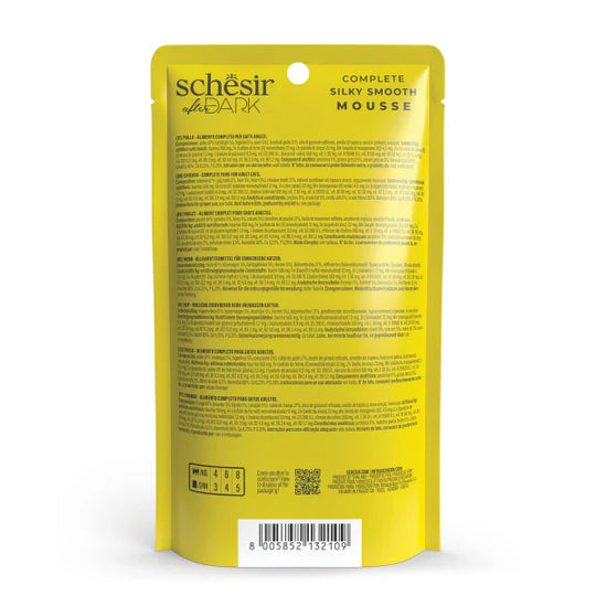 Schesir After Dark Velvet Mousse Chicken Grain-free Wet Cat Food 80g