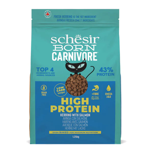 Schesir Born Carnivore Herring and Salmon Dry Cat Food 1.25kg