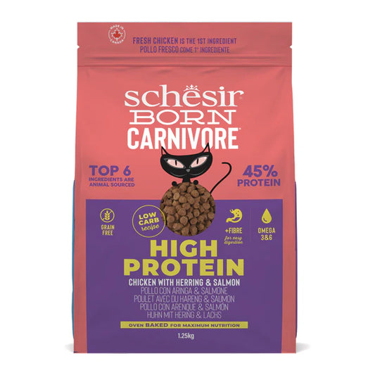 Schesir Born Carnivore Chicken and Herring Dry Cat Food 1.25kg