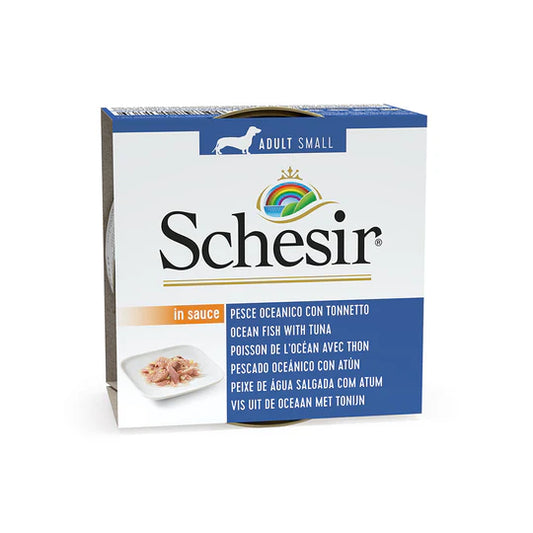 Schesir Ocean Fish with Tuna in Sauce for Small Breed Wet Dog Food 85g