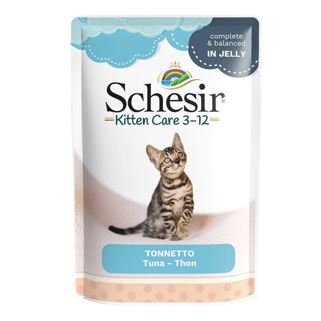 Schesir Kitten Care 3 to 12 months Tuna in Jelly Wet Cat Food 85g
