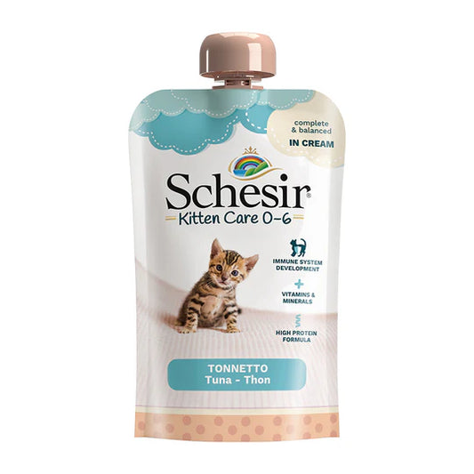Schesir Kitten Care 0 to 6 months Tuna in Cream Wet Cat Food 150g