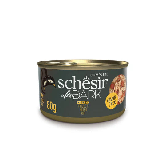Schesir After Dark Chicken in Broth Grain-free Wet Cat Food 80g