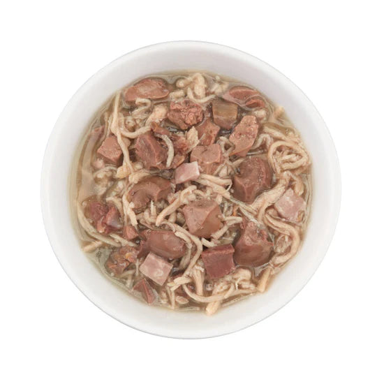 Schesir After Dark Chicken with Ham in Broth Grain-free Wet Cat Food 80g