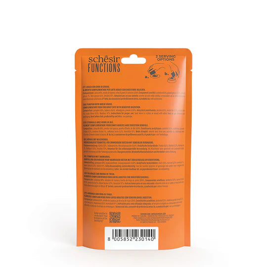 Schesir Functions Digestive Topper Pumpkin with Wheatgrass 40g