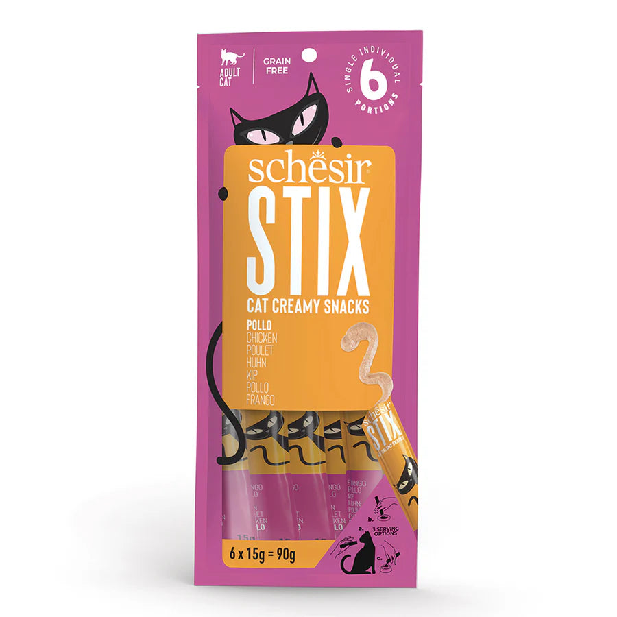 Schesir Stix Cat Treat Chicken 6 x 15g