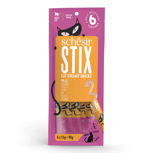 Schesir Stix Cat Treat Chicken 6 x 15g