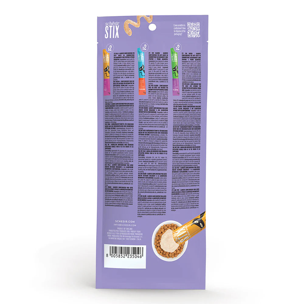 Schesir Stix Cat Treat Variety Pack 6 x 15g