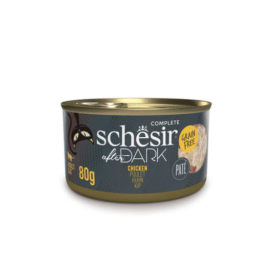 Schesir After Dark Chicken in Pate Grain-free Wet Cat Food 80g