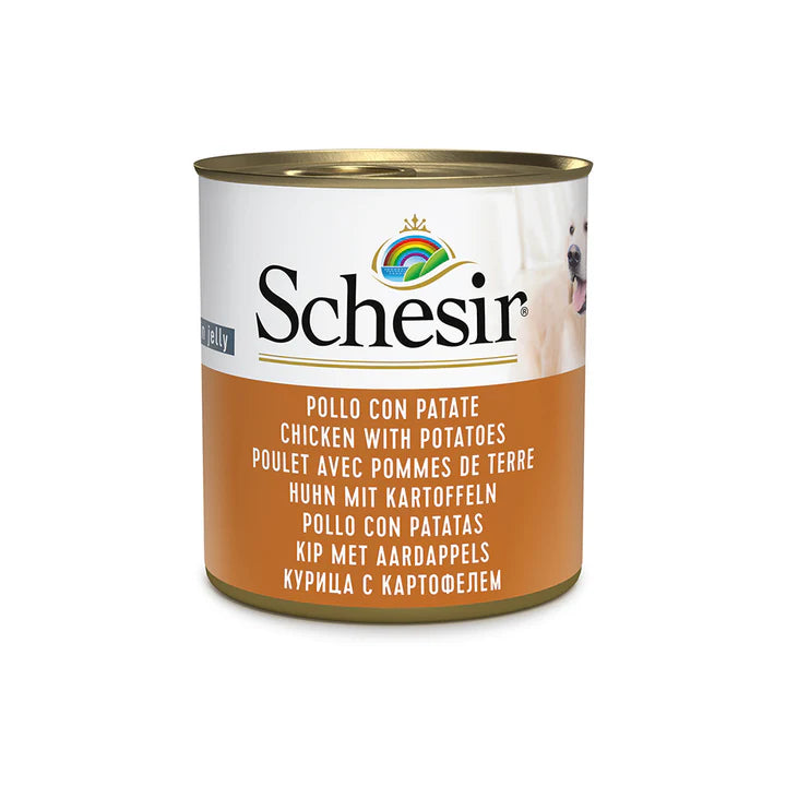 Schesir Chicken with Potatoes in Jelly Wet Dog Food 285g