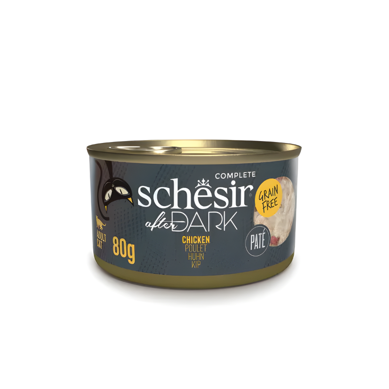 Schesir After Dark Chicken Pate Variety Pack Wet Cat Food 12 x 80g