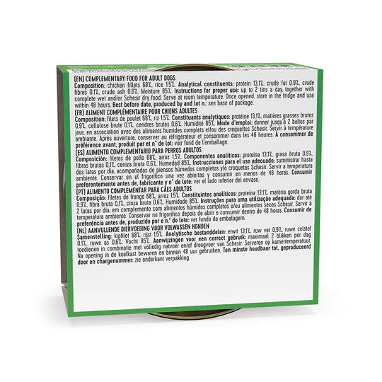Schesir Chicken Fillet in Jelly Wet Dog Food 150g