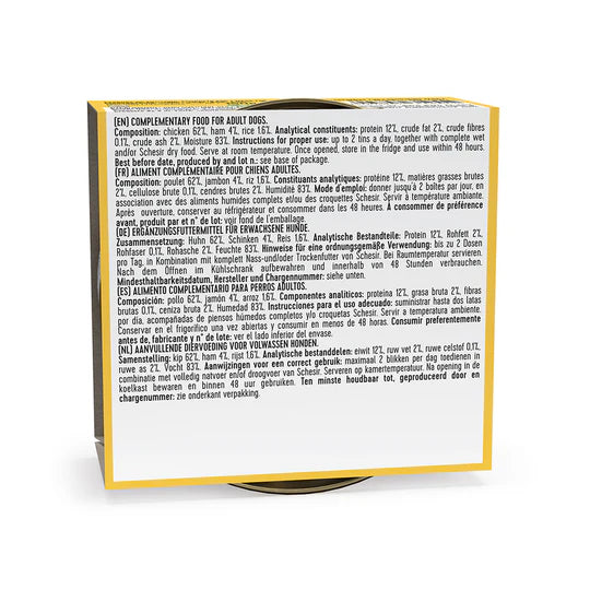 Schesir Chicken with Ham in Jelly Wet Dog Food 150g