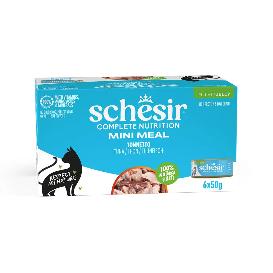 Schesir Complete Nutrition Tuna Fillet in Jelly Wet Cat Food 6 x 50g