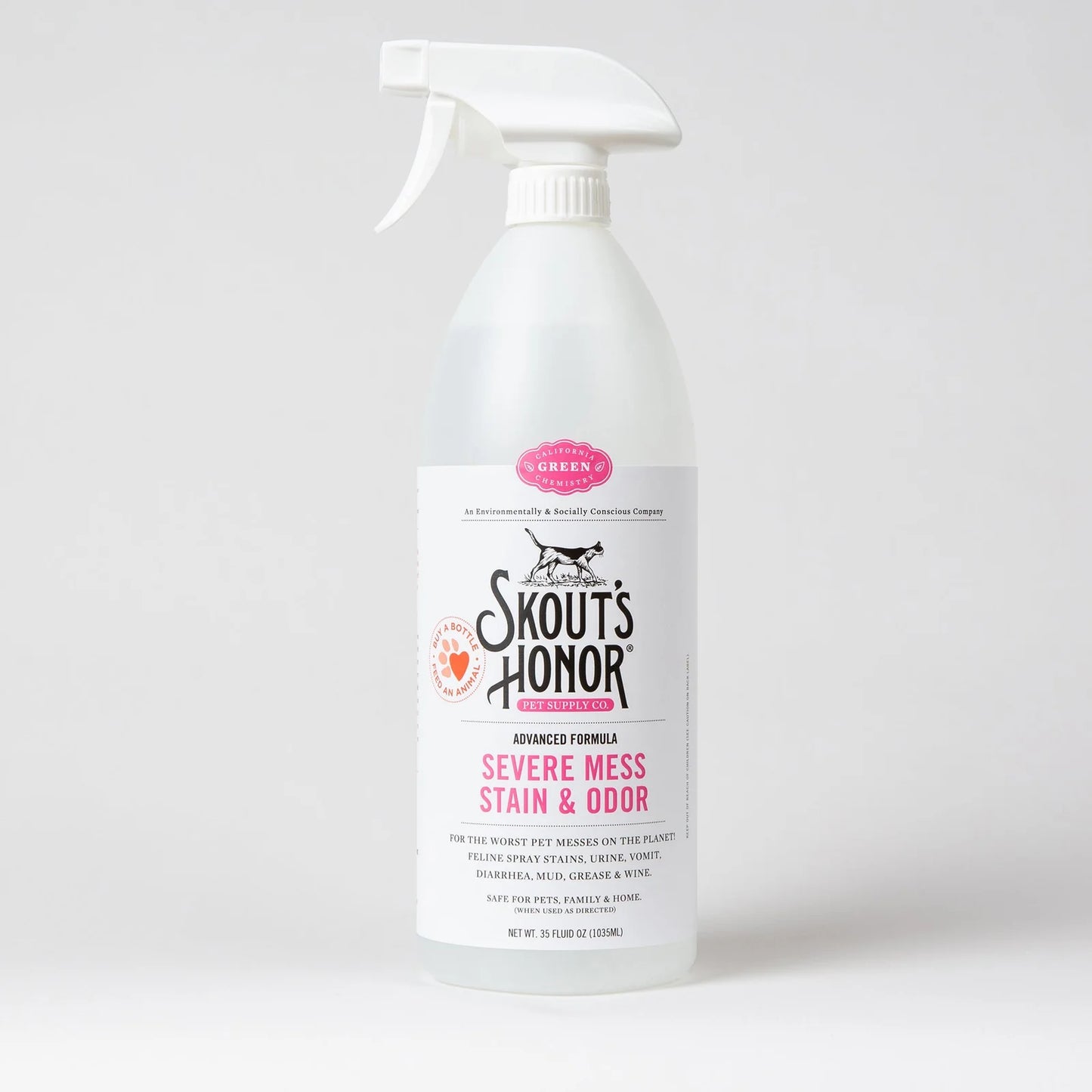 Skout's Honor Advanced Severe Mess Stain and Odor Remover for Cats 1L
