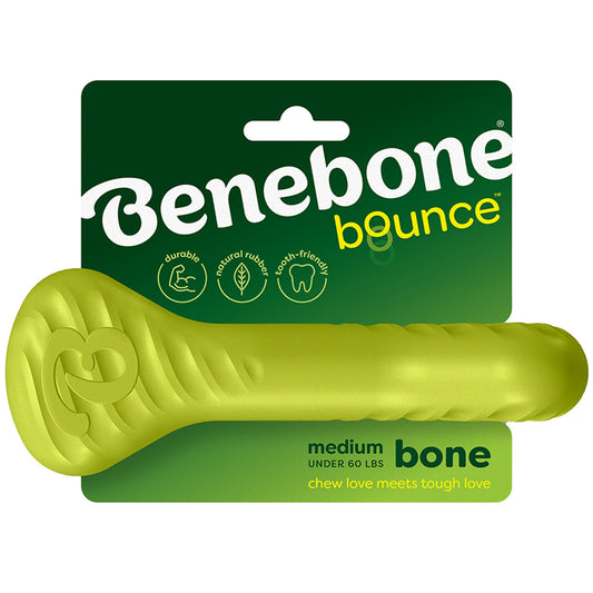 Benebone Natural Rubber Bone Medium Chew Toy for Dogs