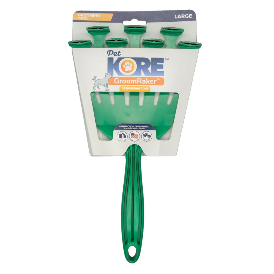 PetKORE Groomraker Deshedding Tool for Dogs Large