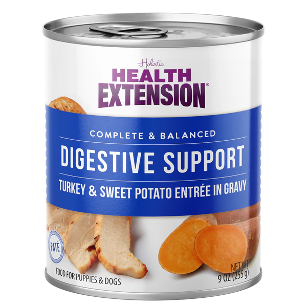 Health Extension Digestive Support Turkey & Sweet Potato Entrée in Gravy Wet Dog Food 255g