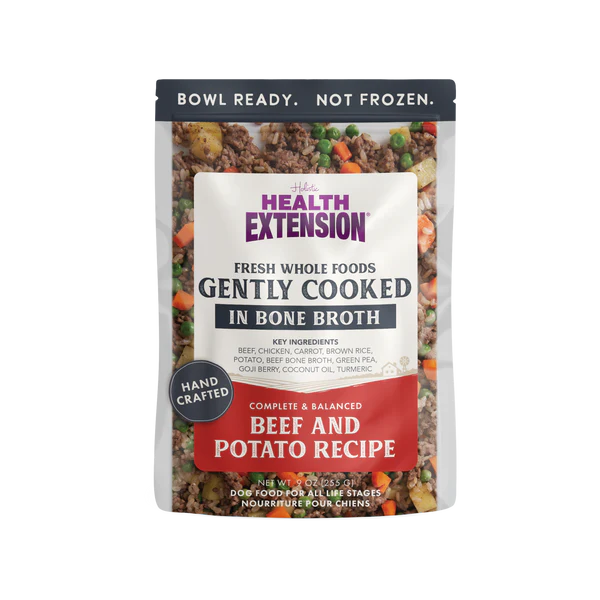 Health Extension Gently Cooked in Bone Broth Beef & Potato Recipe Wet Dog Food 255g