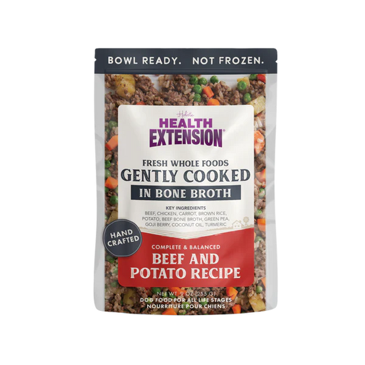 Health Extension Gently Cooked in Bone Broth Beef & Potato Recipe Wet Dog Food 255g