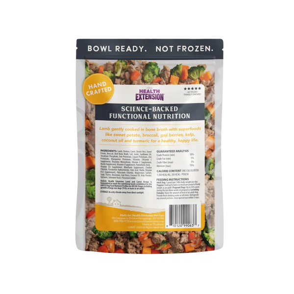 Health Extension Gently Cooked in Bone Broth Lamb & Carrot Recipe Wet Dog Food 255g