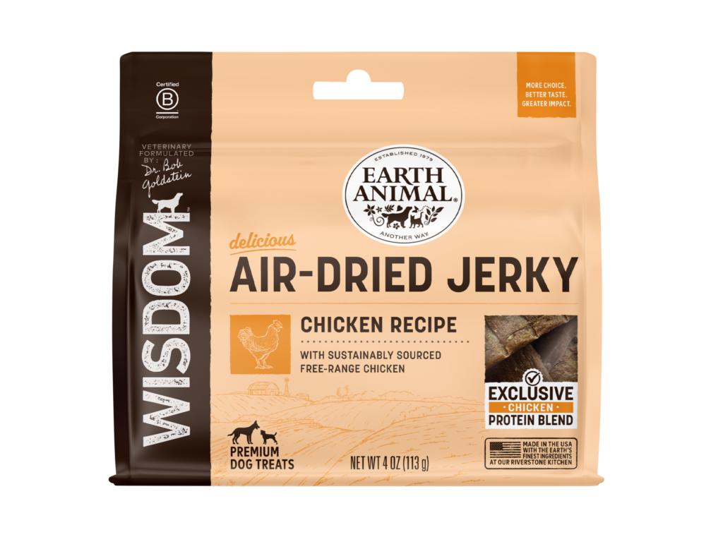 Earth Animal Wisdom Air-dried Chicken Jerky Dog Treat 113g