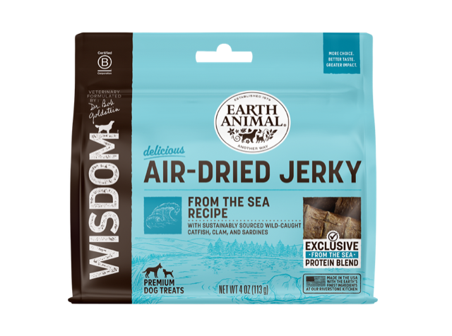 Earth Animal Wisdom Air-dried From the Sea Jerky Dog Treat 113g