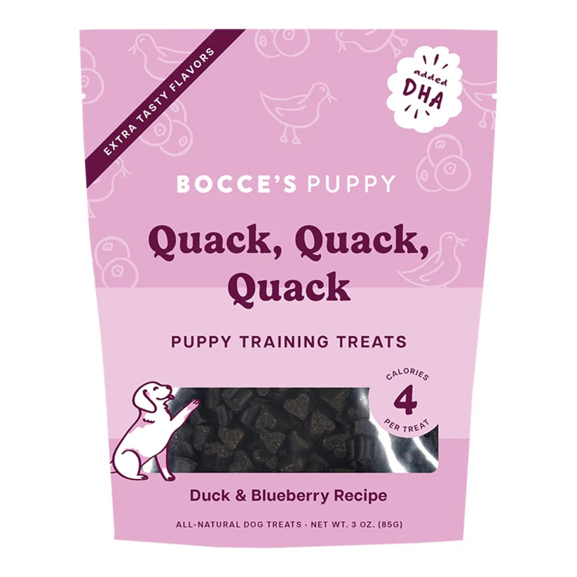 Bocce's Bakery Quack, Quack, Quack Training Bites Duck & Blueberry Recipe Dog Treats 85g