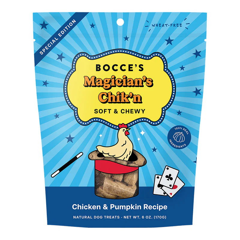 Bocce's Bakery Magician's Chik'n Soft & Chewy Chicken & Pumpkin Recipe Dog Treats 170g
