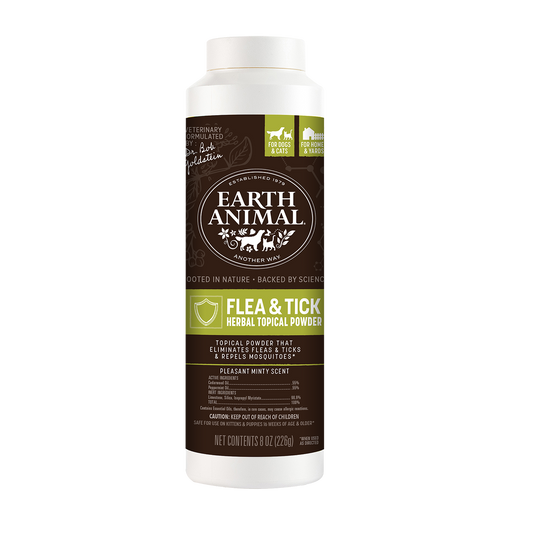 Earth Animal Nature's Protection Flea and Tick Protection Topical Powder 227g